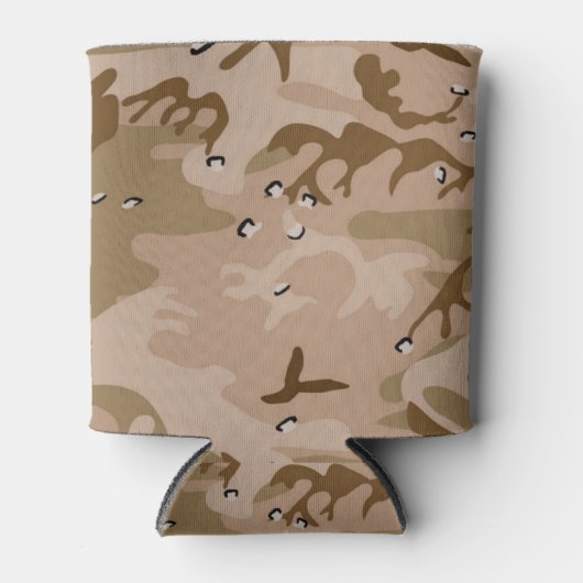 砂漠迷彩柄 缶クーラー (正面)