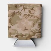 砂漠迷彩柄 缶クーラー (正面)
