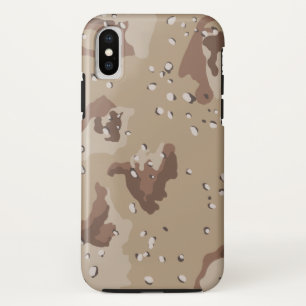 砂漠迷彩柄 iPhone X ケース