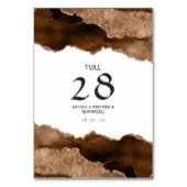 砂漠金ゴールドアゲ結婚ート テーブルナンバー (裏面)