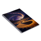 砂漠銀河系シュールレアルランドスケープアート ノートブック (右側)