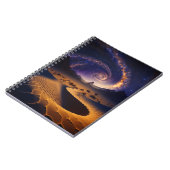 砂漠銀河系シュールレアルランドスケープアート ノートブック (左側)