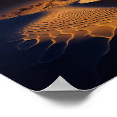 砂漠銀河系シュールレアルランドスケープアート ポスター (角)