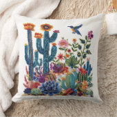 砂漠開花ブロッサムオアシス クッション (ブランケット)