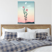 砂漠開花 キャンバスプリント (インサイチュ (寝室))
