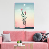 砂漠開花 キャンバスプリント (インサイチュ (リビング))