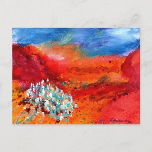 砂漠開花 ポストカード (正面)