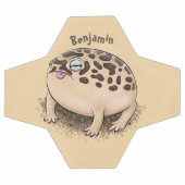 砂漠雨おもしろいカエル漫画イラストレーション サッカーボール (フラット)