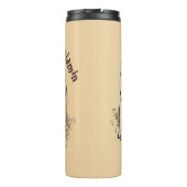 砂漠雨おもしろいカエル漫画イラストレーション タンブラー (裏面)