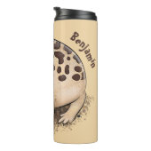 砂漠雨おもしろいカエル漫画イラストレーション タンブラー (回転右)