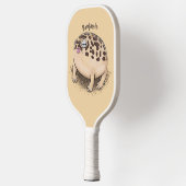 砂漠雨おもしろいカエル漫画イラストレーション ピックルボールラケット (左)