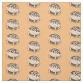 砂漠雨おもしろいカエル漫画イラストレーション ファブリック (見本)