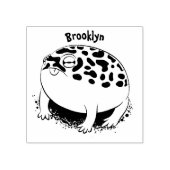 砂漠雨おもしろいカエル漫画イラストレーション ラバースタンプ (インプリント)