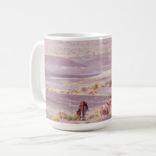 砂漠馬P8639 コーヒーマグカップ (正面左)
