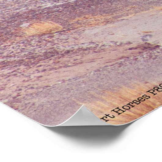 砂漠馬P8639 ポスター (角)