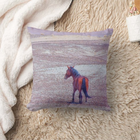 砂漠馬P8640 クッション (ブランケット)