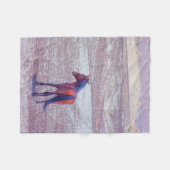 砂漠馬P8640 フリースブランケット (正面(横))