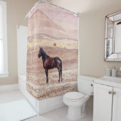 砂漠馬P8664 シャワーカーテン (インサイチュ)