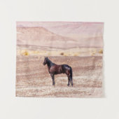 砂漠馬P8664 タペストリー (正面(横))