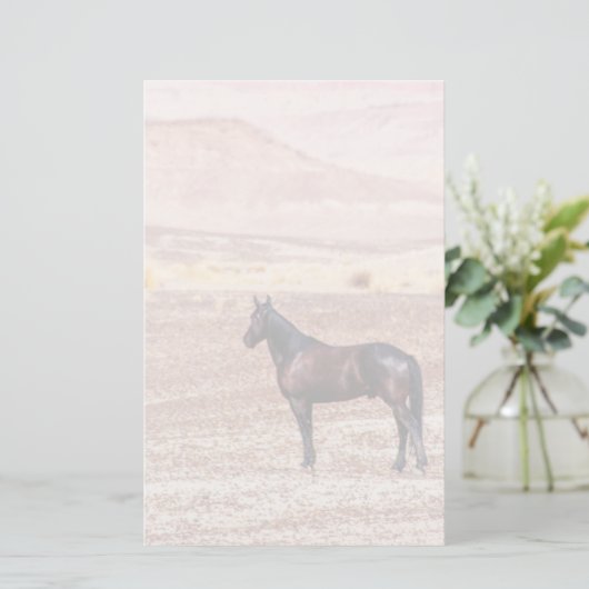 砂漠馬P8664 便箋 (スタンド正面)