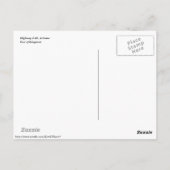 砂漠高速道路はがき ポストカード (裏面)