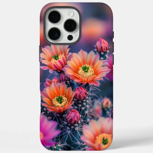 砂漠鮮やかで咲くサボテンの花 Case-Mate iPhoneケース (裏面)