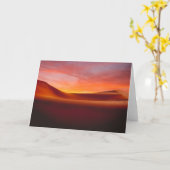 砂漠 |の転が砂漠の風景 カード (黄色い花)