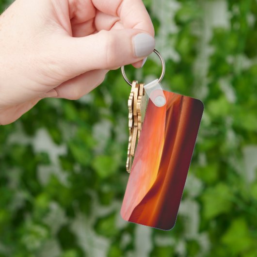 砂漠 |の転が砂漠の風景 キーホルダー (手)