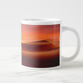 砂漠 |の転が砂漠の風景 ジャンボコーヒーマグカップ (右)