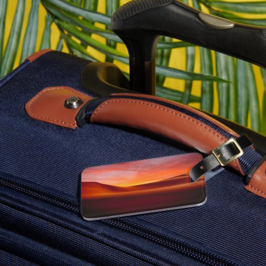 砂漠 |の転が砂漠の風景 ラゲッジタグ (正面インサイチュ3)