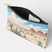 砂漠 アクセサリーポーチ (見開き)