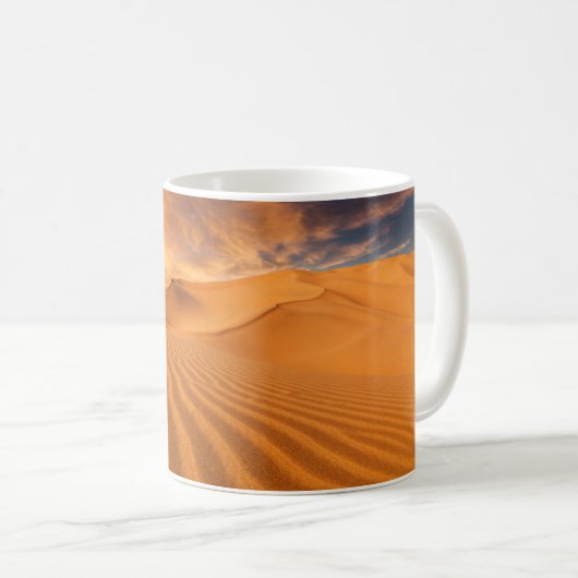砂漠 |アラブ首長国統一されたの砂漠 コーヒーマグカップ (正面右)