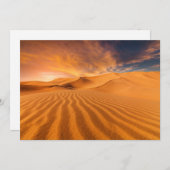 砂漠 |アラブ首長国統一されたの砂漠 サンキューカード (正面/裏面)