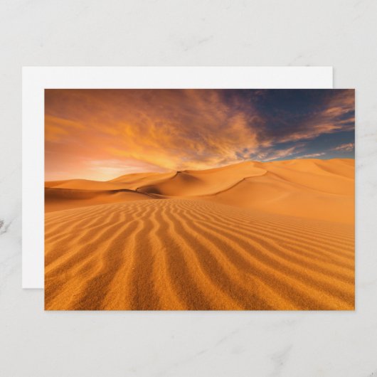 砂漠 |アラブ首長国統一されたの砂漠 サンキューカード (正面/裏面)