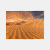 砂漠 |アラブ首長国統一されたの砂漠 フリースブランケット (正面(横))