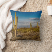 砂漠 |アリゾナ州，迷信山脈 クッション (ブランケット)