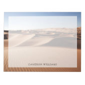 砂漠 |ア統一されたアラブ首長国連邦の砂丘 ノートパッド (正面)