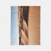 砂漠 |ア統一されたアラブ首長国連邦の砂丘 フリースブランケット (正面)