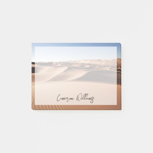 砂漠 |ア統一されたアラブ首長国連邦の砂丘 ポストイット (正面)