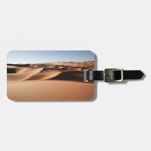 砂漠 |ア統一されたアラブ首長国連邦の砂丘 ラゲッジタグ (正面横)