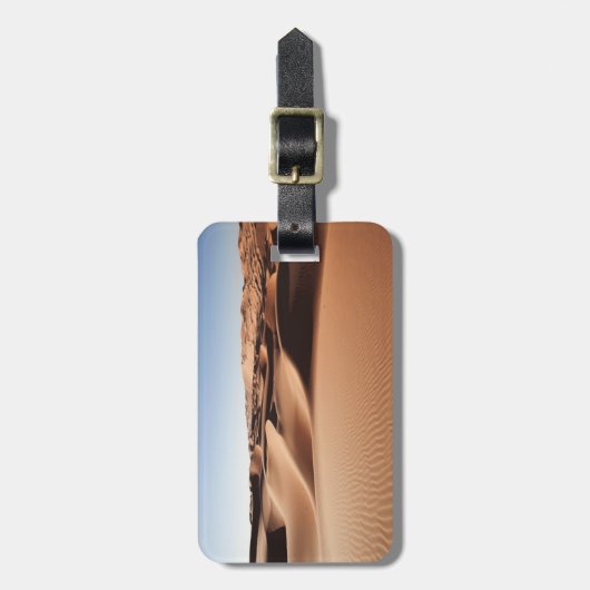 砂漠 |ア統一されたアラブ首長国連邦の砂丘 ラゲッジタグ (正面縦)