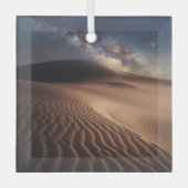 砂漠 |オルドスシティモンゴル中国 ガラスオーナメント (正面)