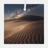 砂漠 |オルドスシティモンゴル中国 ガラスオーナメント (裏面)