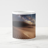 砂漠 |オルドスシティモンゴル中国 ジャンボコーヒーマグカップ (正面)