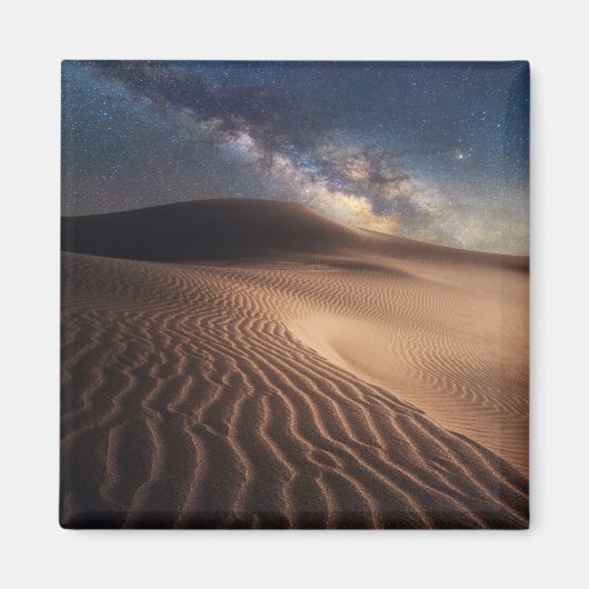 砂漠 |オルドスシティモンゴル中国 マグネット (正面)