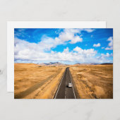 砂漠 |カナリア諸島,スペイン サンキューカード (正面/裏面)