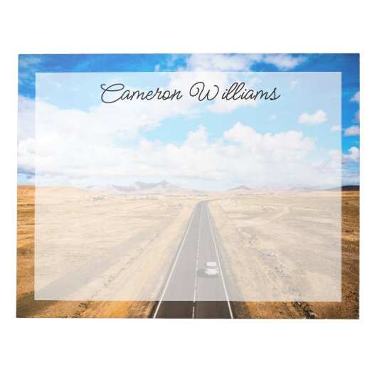 砂漠 |カナリア諸島，スペイン ノートパッド (正面)