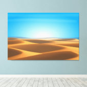 砂漠 キャンバスプリント (インサイチュ (ウッドフロア))