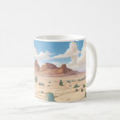 砂漠 コーヒーマグカップ (正面右)