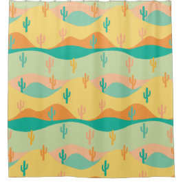 砂漠 シャワーカーテン